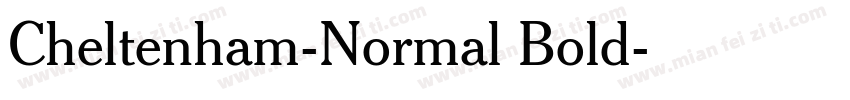 Cheltenham-Normal Bold字体转换